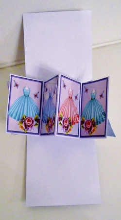 Party Dress Twist & Pop Card by Pam Stubley