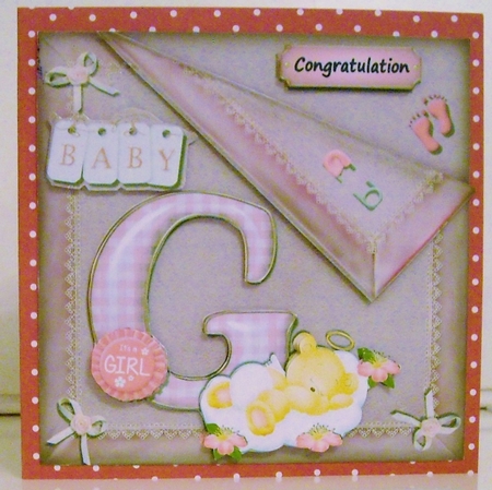 G- as in Girl new baby  mini kit by Pam Stubley