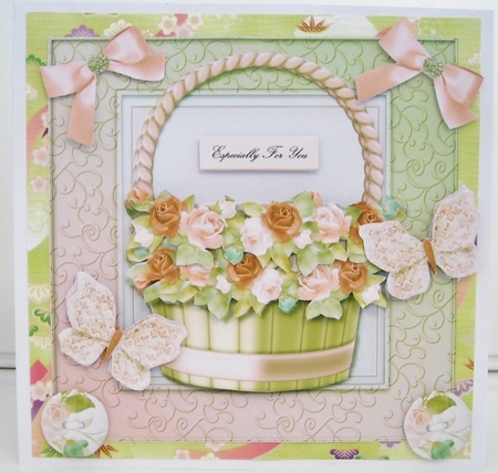 Basket Vintage Roses Mini Kit by Pam Stubley
