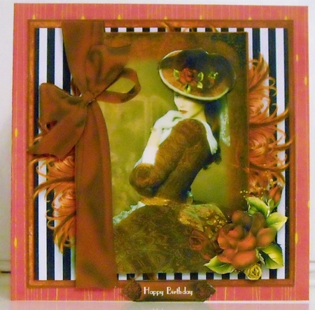 The Red Feathers Card Front Kit by Pam Stubley