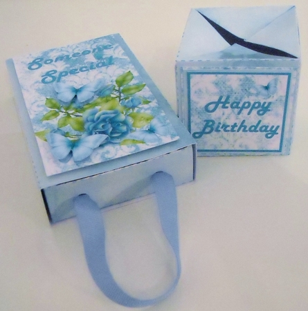 Blue Floral Popping Cube Kit by Pam Stubley
