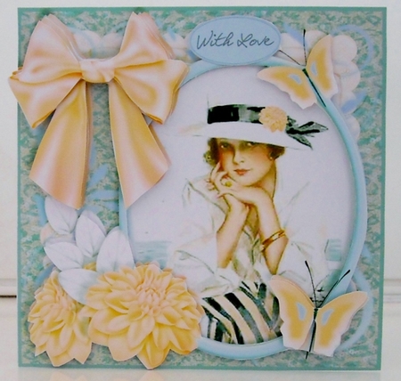 NEW BEGINNINGS - 7x7 Card Front Mini-Kit  SHIP AHOY! by Pam Stubley