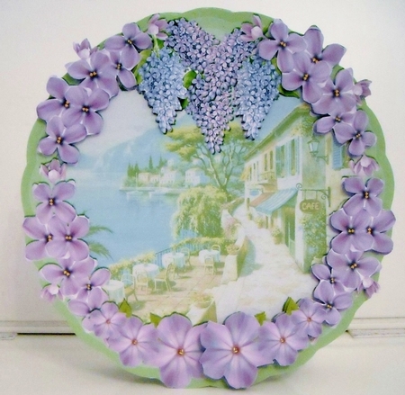 Plaque card - Lilacs by Pam Stubley