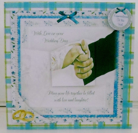 WEDDING DAY - GLITTER BACKED by Pam Stubley