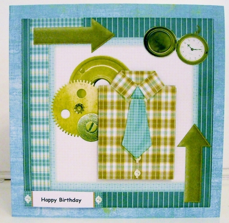 Male card Shirt & Tie 2 by Pam Stubley