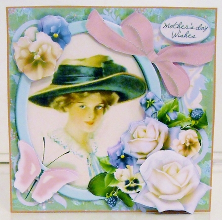 NEW BEGINNINGS - 7x7 Card Front Mini-Kit  MODESTY by Pam Stubley