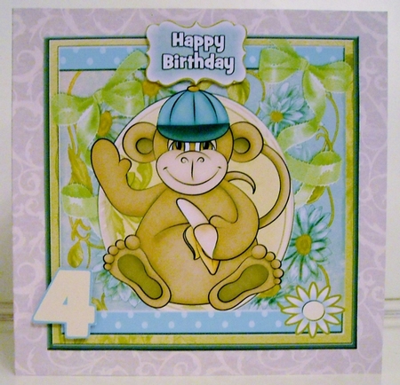 Oh So Cute  Monkey design for birthday or other occasions #18 by Pam Stubley
