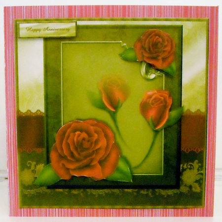 Classi Red Roses Quick Card by Pam Stubley