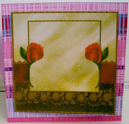 Classic Red Roses Quick Card INSERT by Pam Stubley