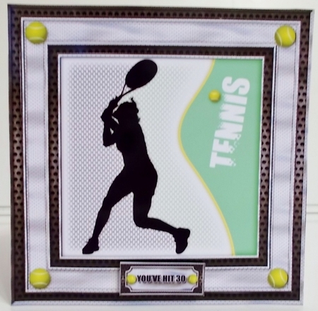Eat, Sleep, Tennis, Repeat (Female) by Pam Stubley