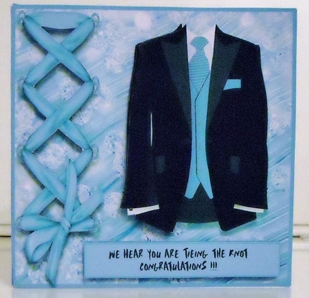 Tuxedo Grooms Card by Pam Stubley