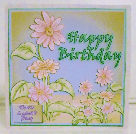 Beautiful Floral topper for Birthday for special lady #1 by Pam Stubley