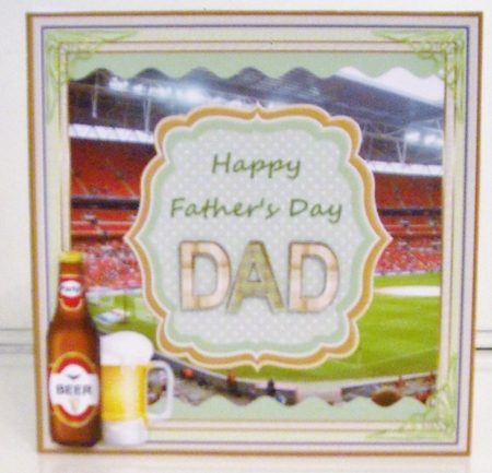 Happy Fathers Day Topper 5 by Pam Stubley