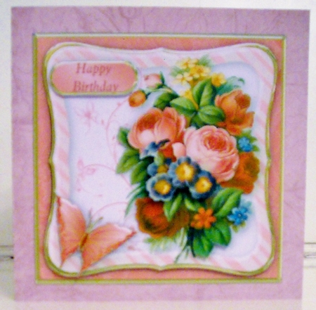 Vintage Bouquet- Decoupage Card Mini Kit by Pam Stubley