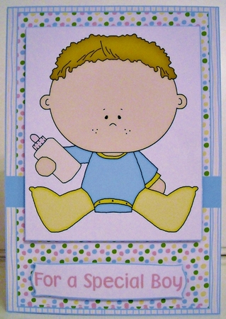 Baby Boy 1 - Mini Card Kit with Mixed Sentiments by Pam Stubley