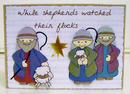 Little Nativity - While Shepherds Watched by Pam Stubley