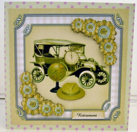 Male Card Classic Car by Pam Stubley