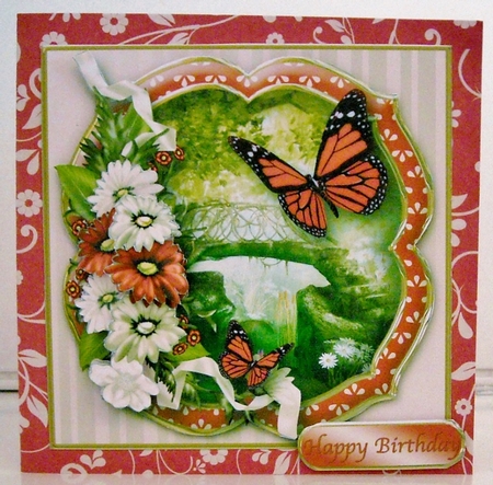 Enchanted Bridge - Decoupage Card MIni Kit by Pam Stubley
