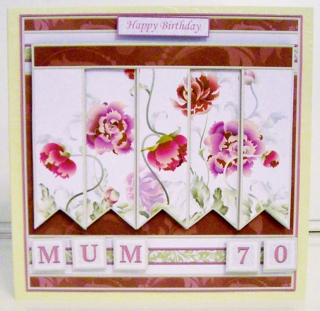 ORIENTAL FLORAL 7.5 Alphabet and Age Quick Card Kit Create Any Name by Pam Stubley