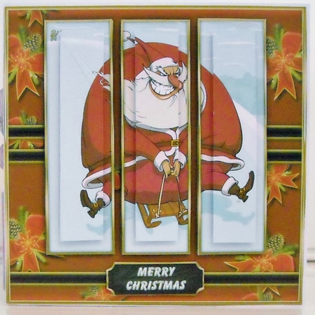 Bad Santa 8x8 Pyramage Mini Kit by Pam Stubley