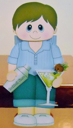 3D On the Shelf Card Kit - It is Cocktail Hour for Carey by Pam Stubley