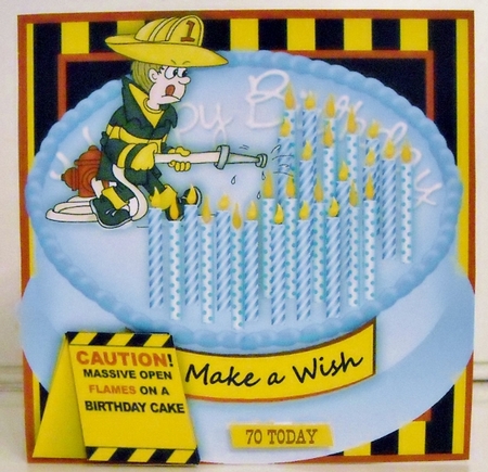 Call in the Professionals - Blue - Novelty card front by Pam Stubley