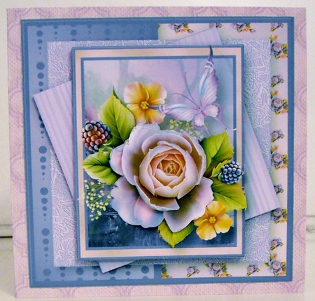 Blackberry Rose - Multi-Layer Card Mini Kit by Pam Stubley