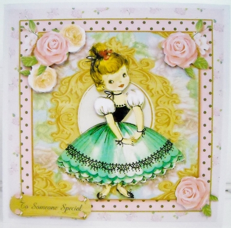 Vintage Dolls Card Front Mini Kit 5 by Pam Stubley