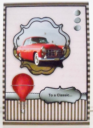 Male card Classic Car by Pam Stubley