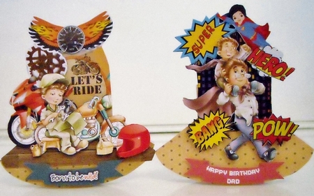 Just for Dad #2 Mini Rocker Card Kit. by Pam Stubley
