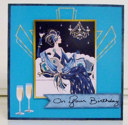 Art Deco Regal Blue by Pam Stubley