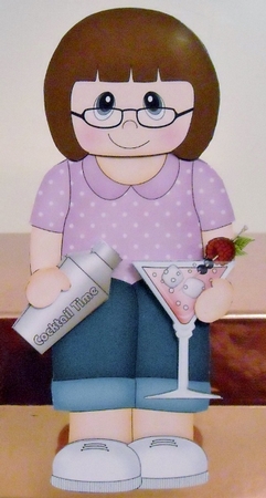 3D On the Shelf Card Kit - It is Cocktail Hour for Coletta  by Pam Stubley