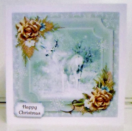 Ethereal Deer In The Snow by Pam Stubley