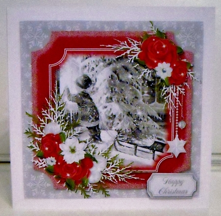 Silver and Red Nostalgia 3 by Pam Stubley