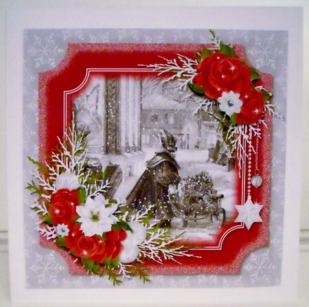 Silver and Red Nostalgia 4 by Pam Stubley