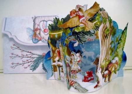 Winter in Fairyland 3d Flectere Card and Envelope Mini Kit by Pam Stubley