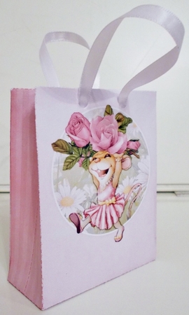 Mrs Mothers Day Mouse Mini Gift Bag by Pam Stubley