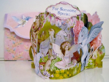 Fantasy Fairies & Unicorns 3D Flectere Card and Envelope Mini Kit by Pam Stubley
