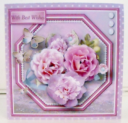 Summer Posy Decoupage Card Mini Kit by Pam Stubley