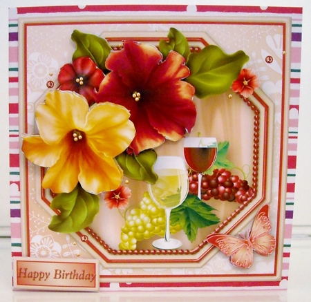 Summer Harvest Decoupage Card Mini Kit by Pam Stubley