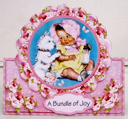 Babies R Precious Girl Tent Card Kit.3 by Pam Stubley