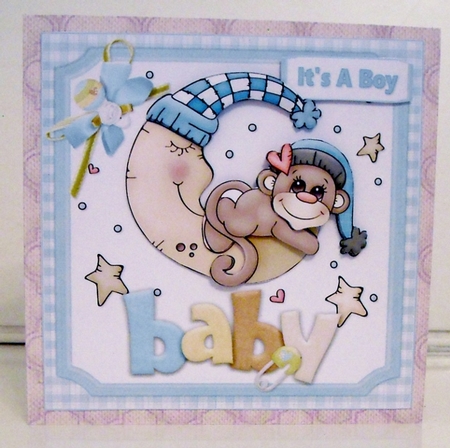 7x7 welcome baby boy mini kit by Pam Stubley