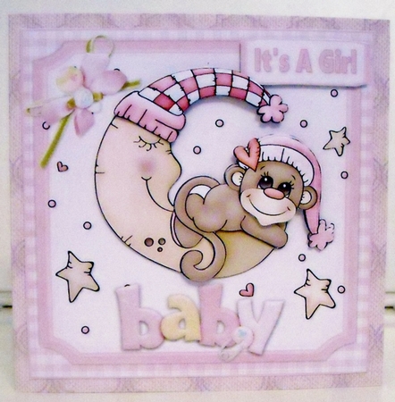 7x7 welcome baby girl mini kit by Pam Stubley