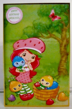 Strawberry Shoetcake with her wee Friends by Pam Stubley
