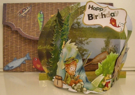 What a Catch 3D Flectere Card and Envelope Mini Kit by Pam Stubley