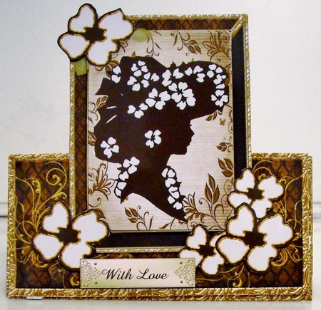 Lady Silhouettes Tent Card 4 by Pam Stubley