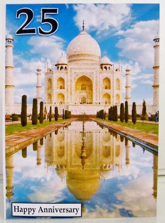 Taj Mahal A5 Quick Card by Pam Stubley