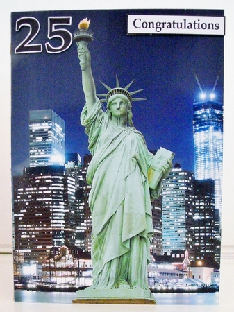 Statue Of Liberty A5 Quick Card by Pam Stubley