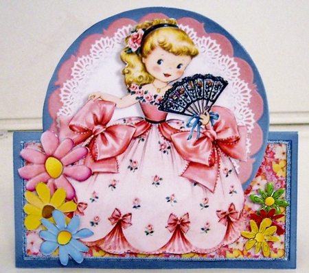 Vintage Doll Tent Card Kit. 1 by Pam Stubley