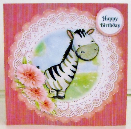 Giraffe Scolloped Topper by Pam Stubley
